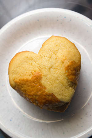 a heart shaped cake