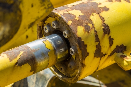 used excavator partsの写真素材