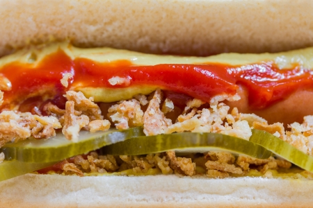 hot dog backgroundの写真素材