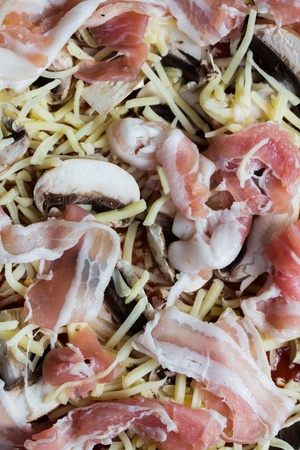 selfmade pizza backgroundの写真素材