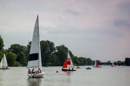 lake fun Aasee Muenster germany