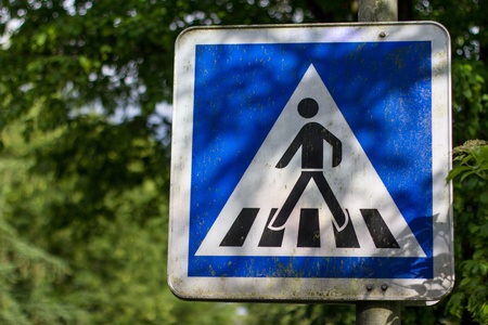 german crosswalk signの写真素材