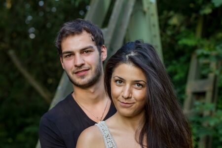 beautiful young couple in loveの写真素材