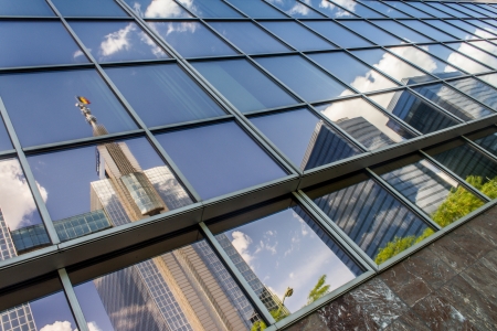 abstract sky city buildingsの写真素材
