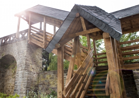 historic german city wallの写真素材