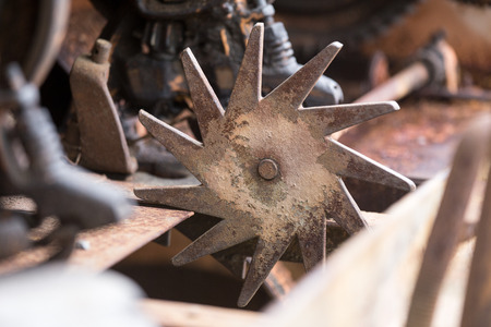 old plain gearsの写真素材