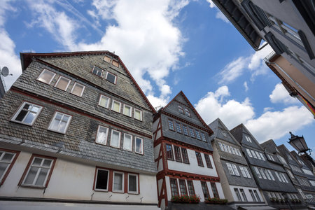 herborn in germany old cityの写真素材