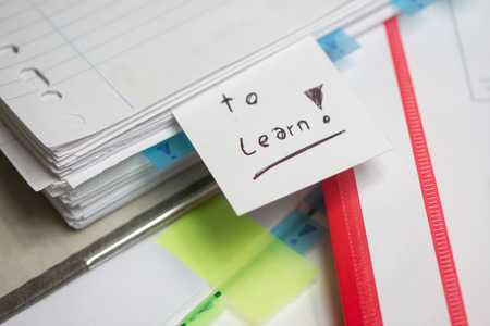to learn noticeの写真素材