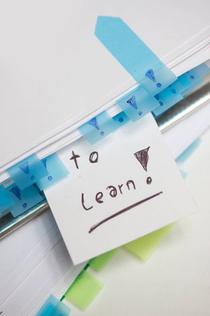 to learn noticeの写真素材