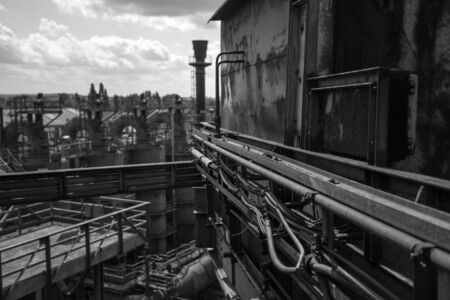 duisburg germany landschaftspark nordの写真素材