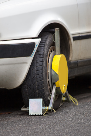 car tire lockの写真素材