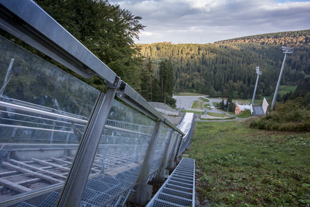 muelenkopf worldcup ski jump willingen in the summerのeditorial素材