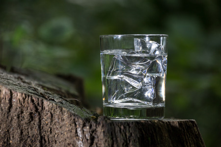 fresh drinking water in natureの写真素材