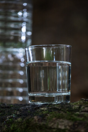 fresh drinking water in natureの写真素材