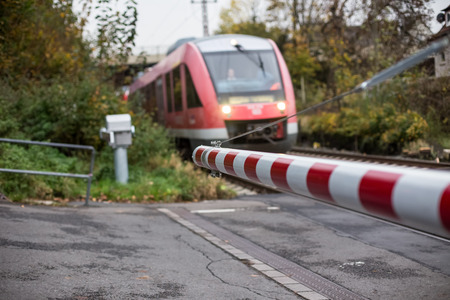 german level crossingのeditorial素材