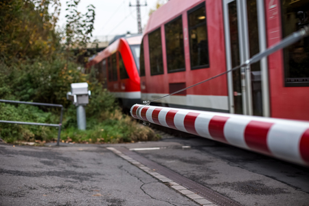 german level crossingのeditorial素材