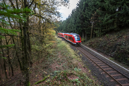 german autumn railwayのeditorial素材
