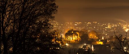 siegen city germany at night