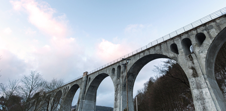 viaduct willingen germany in the winterの写真素材