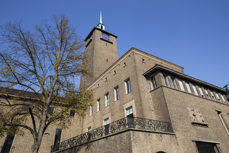 enschede city in the netherlands townhallの写真素材