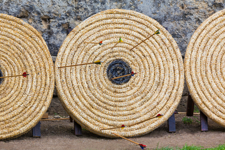 bow shooting targetsの写真素材