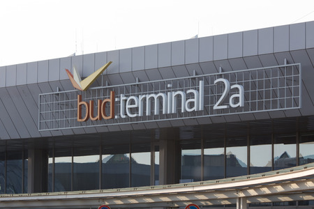 budapest, budapest/hungary - 24 04 18: budapest airport hungary terminal 2aのeditorial素材