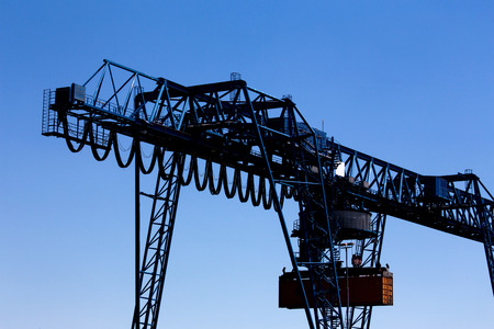 plain container terminal shadowの写真素材