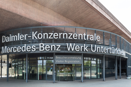 stuttgart, Baden-Wurttemberg/germany - 21 08 18: daimler central factory stuttgart germanyのeditorial素材