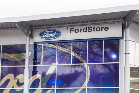 siegen, North Rhine-Westphalia/germany - 28 10 18: ford sign in siegen germanyのeditorial素材