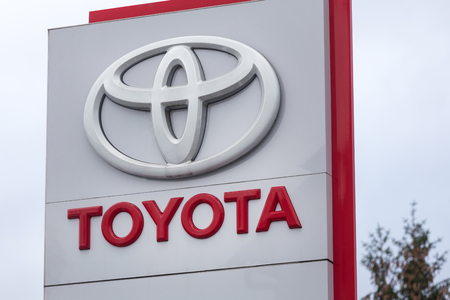 siegen, North Rhine-Westphalia/germany - 28 10 18: toyota sign in siegen germanyのeditorial素材