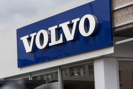 siegen, North Rhine-Westphalia/germany - 28 10 18: volvo car building sign in siegen germanyのeditorial素材