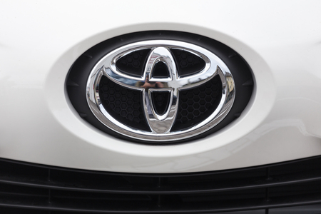 siegen, North Rhine-Westphalia/germany - 28 10 18: toyota car sign in siegen germanyのeditorial素材