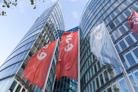 essen, North Rhine-Westphalia/germany - 02 11 18: e.on headquarter in essen germanyのeditorial素材