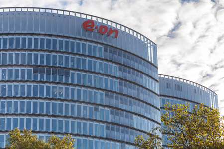 essen, North Rhine-Westphalia/germany - 02 11 18: e.on headquarter in essen germanyのeditorial素材