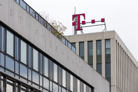 bonn, North Rhine-Westphalia/germany - 29 11 18: telekom headquarter bonn germanyのeditorial素材