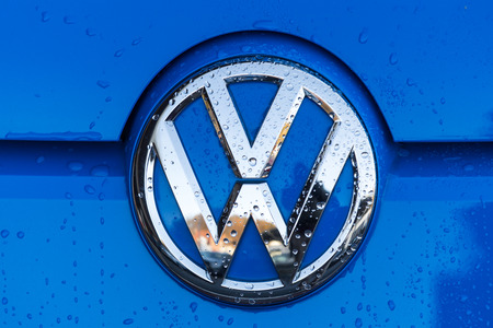 siegen, North Rhine-Westphalia/germany - 14 11 18: vw sign in siegen germany
