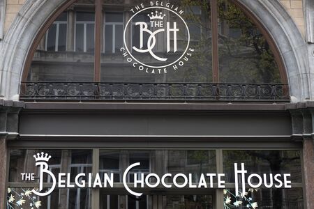 antwerp, antwerp/belgium - 14 04 19: the belgian chocolate house n in antwerp belgiumのeditorial素材