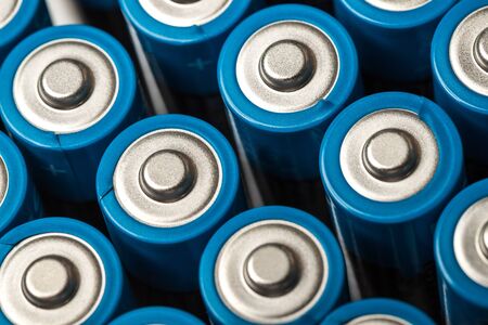 modern plain batteries and accumulatorsの写真素材
