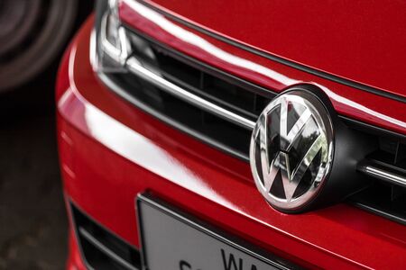 siegen, North Rhine-Westphalia/germany - 29 07 19: vw car sign in siegen germanyのeditorial素材