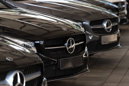 siegen, nrw/germany - 10 08 19: mercedes benz cars in siegen germanyのeditorial素材