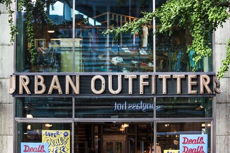 berlin, brandenburg/germany - 26 08 19: urban outfitters store in berlin germany