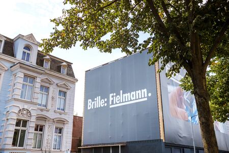 berlin, brandenburg/germany -  26 10 19: big fielmann sign in rathenow germanyのeditorial素材