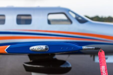Sport airplane closeup