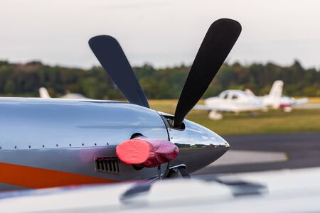Sport airplane closeup