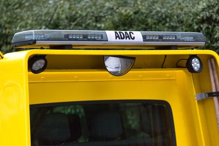 siegen, North Rhine-Westphalia/germany - 08 09 19: adac truck sign in siegen germanyのeditorial素材