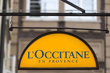 salzburg, salzburger land/austria - 09 10 19: loccitane shop sign in salzburg austriaのeditorial素材