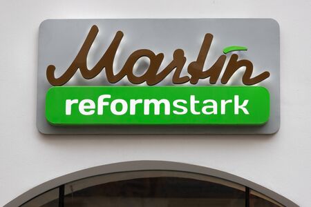 salzburg, salzburger land/austria - 09 10 19: martin reformstark sign in salzburg austriaのeditorial素材