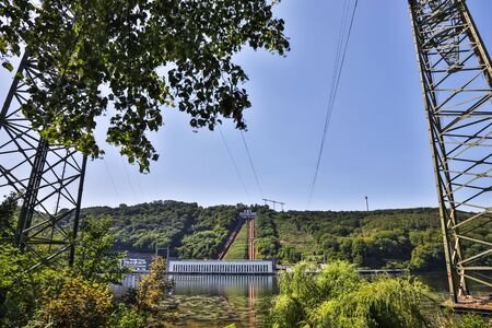 hagen, nrw/germany - 24 07 19: koepchenwerk pumped storage power plant from rwe near hagen germanyのeditorial素材