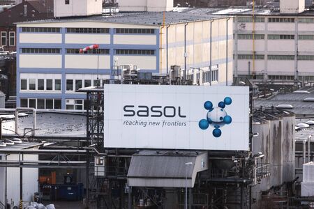 hamburg, hamburg/germany - 04 01 2020: sasol factory in hamburg germanyのeditorial素材