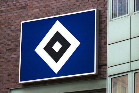 hamburg, hamburg/germany - 05 01 2020: hsv soccer club sign in hamburg germanyのeditorial素材